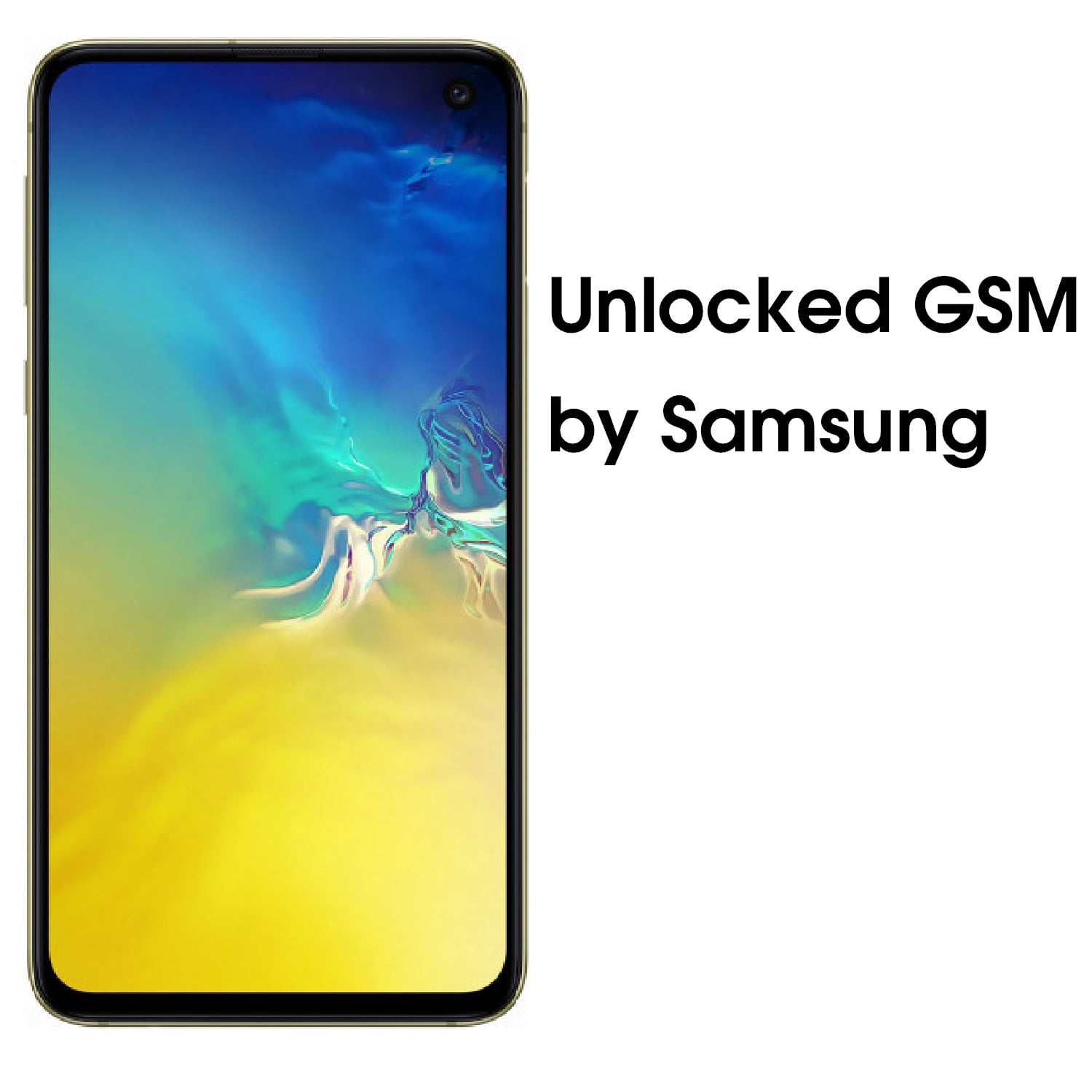 SAMSUNG Galaxy S10E G970, 128GB, GSM Unlocked Dual SIM – Yellow
