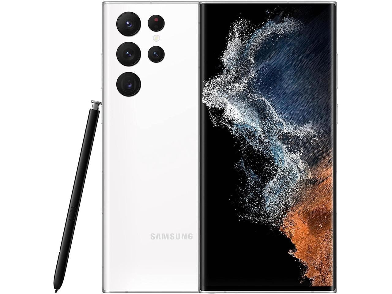 SAMSUNG Galaxy S22 Ultra Smartphone, Factory Unlocked Android Cell Phone, 128GB, 8K Camera & Video, Brightest Display, S Pen, Long Battery Life, Fast 4nm Processor, US Version, Phantom White
