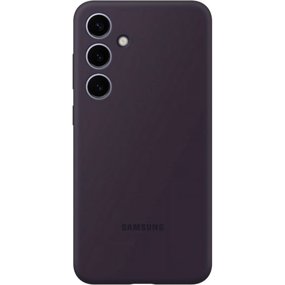 SAMSUNG Galaxy S24+ Plus Silicone Phone Case, Protective Cover with Color Variety, Smooth Grip, Soft and Sleek Design, Snug Fit, US Version, EF-PS926TEEGUS, Dark Violet