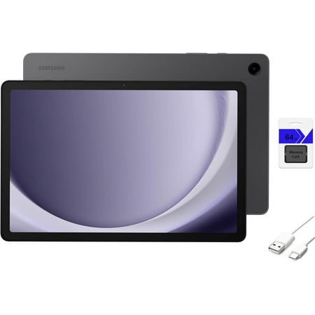 SAMSUNG Galaxy Tab A9+ 11'' LCD 256GB Android WiFi Tablet, Big Screen, Quad Speakers, Upgraded Chipset, Multi Window Display, Durable Design, Graphite with Mazepoly Accessories