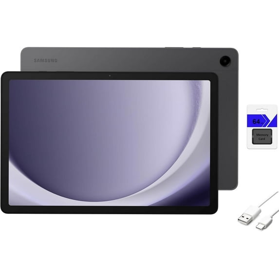 SAMSUNG Galaxy Tab A9+ 11'' LCD 256GB Android WiFi Tablet, Big Screen, Quad Speakers, Upgraded Chipset, Multi Window Display, Durable Design, Graphite with Mazepoly Accessories