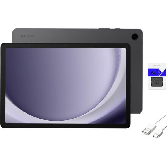 SAMSUNG Galaxy Tab A9+ 11'' LCD 256GB Android WiFi Tablet, Big Screen, Quad Speakers, Upgraded Chipset, Multi Window Display, Durable Design, Graphite with Mazepoly Accessories