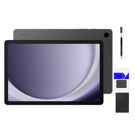 SAMSUNG Galaxy Tab A9+ 11 inch 64GB Android Tablet, Big Screen, Quad Speakers, Upgraded Chipset, Multi Window Display, Slim, Light, Durable Design, Graphite with Mazepoly Accessories
