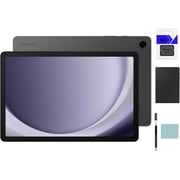 SAMSUNG Galaxy Tab A9+ 64GB 10.9 Android Tablet + Galaxy Tab A9+ Book Cover Black, Upgraded Chipset, Multi Window Display, Slim, Light, Durable Design, Graphite with Mazepoly Accessories