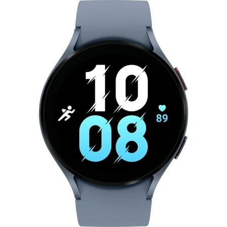 SAMSUNG Galaxy Watch 5 44mm Bluetooth Smartwatch w/Body, Health, Fitness and Sleep Tracker, Improved Battery, Sapphire Crystal Glass, Enhanced GPS Tracking, US Version, Blue