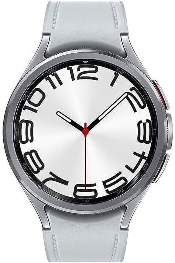 Galaxy Watch 6 Classic 47mm Stainless-Steel Smartwatch w/ Fitness Tracker, Heart Monitor, BIA Sensor, Bluetooth – Silver