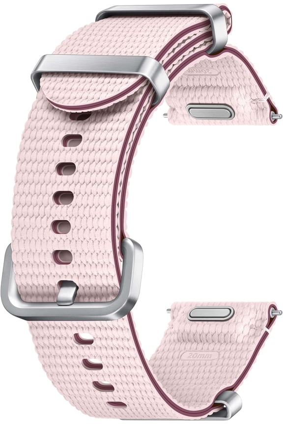 7 6 5 4 Series Athleisure Band Nylon Smartwatch Replacement Strap One Click Attachment Small/Large ET-SOL30SPEGUJ Pink