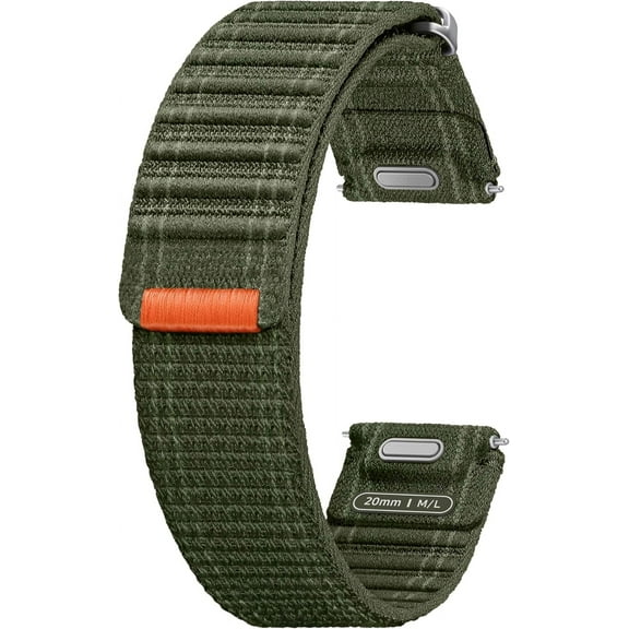 SAMSUNG Galaxy Watch 7, 6, 5, 4 Series Fabric Band Medium/Large, ET-SVL31LKEGUJ, Green