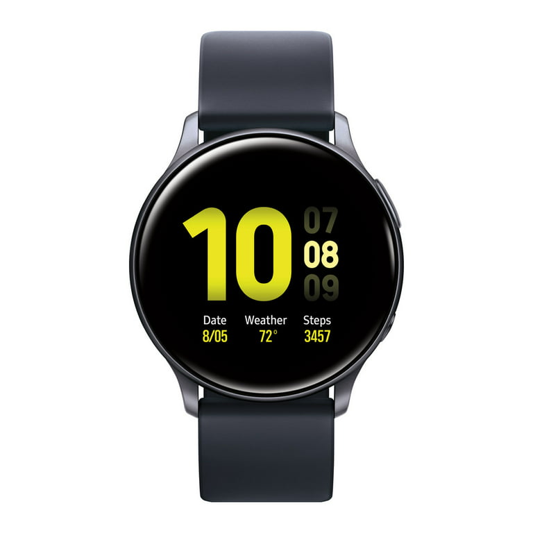 forfader med sig ankel SAMSUNG Galaxy Watch Active 2 Aluminum Smart Watch BT (40mm) - Black -  SM-R830NZKAXAR - Walmart.com