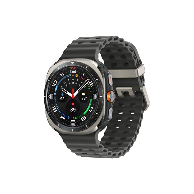 Samsung Galaxy Watch Ultra 47 mm titanium smart watch with trail