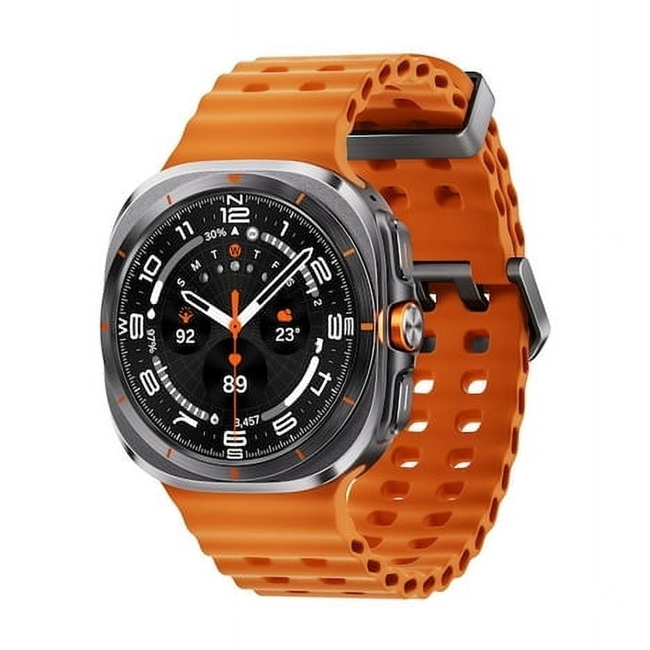 GLXY SAMSUNG Galaxy Watch Ultra 47mm LTE AI Smartwatch w/Energy Score, Wellness Tips, Heart Rate Tracking, Sleep Monitor, Fitness Tracker, GPS, 2024,Titanium Gray