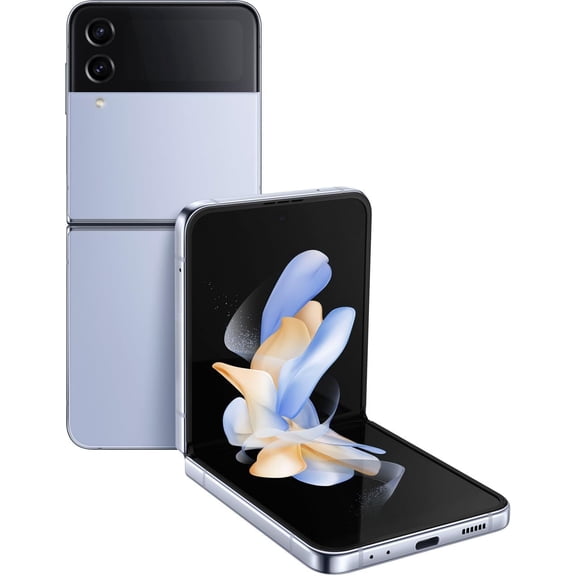 Restored SAMSUNG Galaxy Z Flip 4 5G, US Version, 128GB, Blue - Factory Unlocked