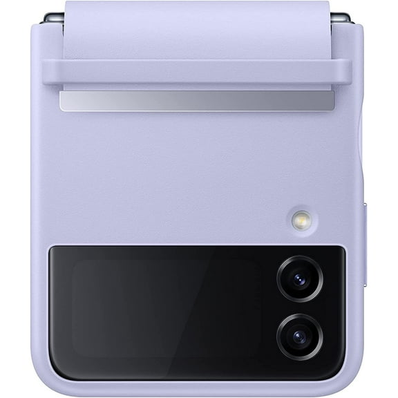 SAMSUNG Galaxy Z Flip4 Leather Cover Flap, Protective, Premium, Luxury Phone Case with Slim Style Design - Bulk Packaging - Serene Purple EF-VF721L