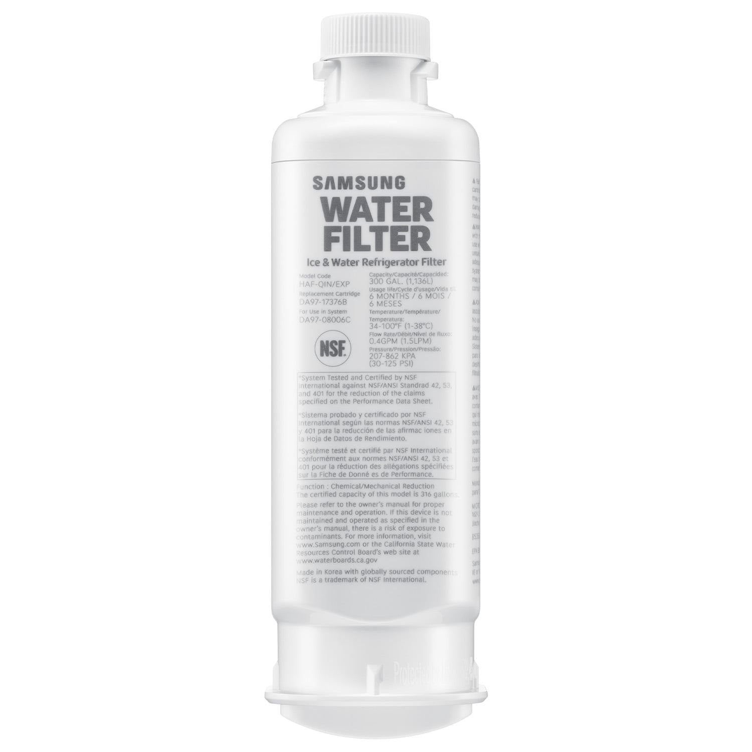 SAMSUNG Genuine HAF-QIN Refrigerator Water Filter (DA29-17376B) - 1 Pack