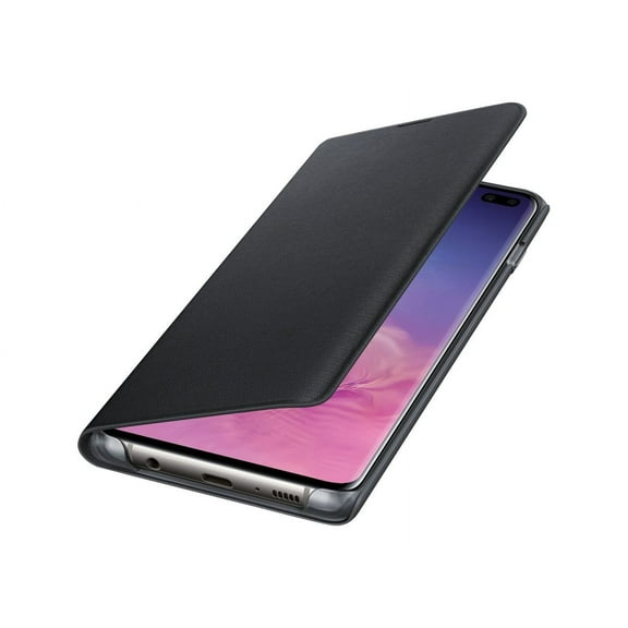 SAMSUNG LED WALLET COVER CASE FOR S10 PLUS - BLACK