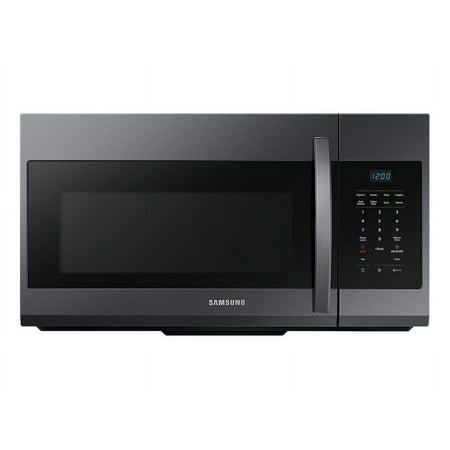 Samsung - 1.7 Cu. Ft. Over-the-Range Microwave - Black Stainless Steel