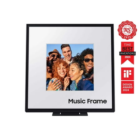 Samsung - HW-LS60D Music Frame Smart Speaker/Picture Frame, Dolby Atmos - Black