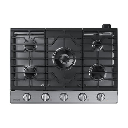 Samsung - 30" Built-In Gas Cooktop with WiFi - Stainless Steel
