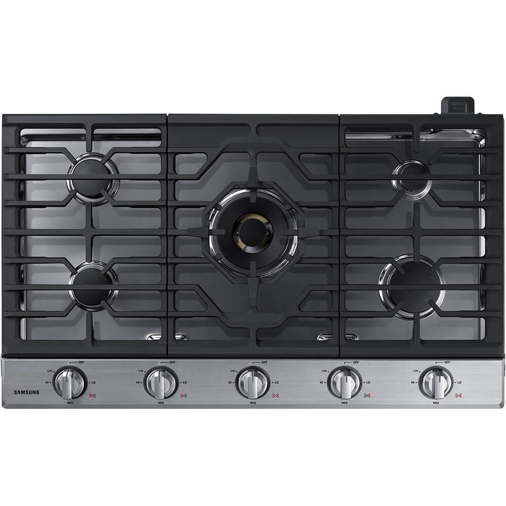36" Stainless Steel Smart Gas Cooktop with Dual Power Burner