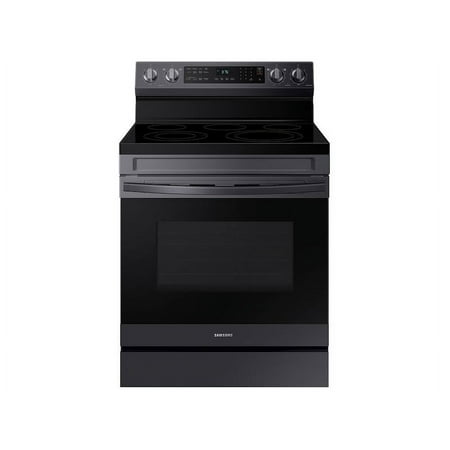 Samsung - 6.3 cu. ft. Freestanding Electric Range with WiFi, No-Preheat Air Fry & Convection - Black Stainless Steel