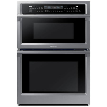 Samsung - 30" Microwave Combination Wall Oven with Steam Cook and WiFi - Stainless Steel