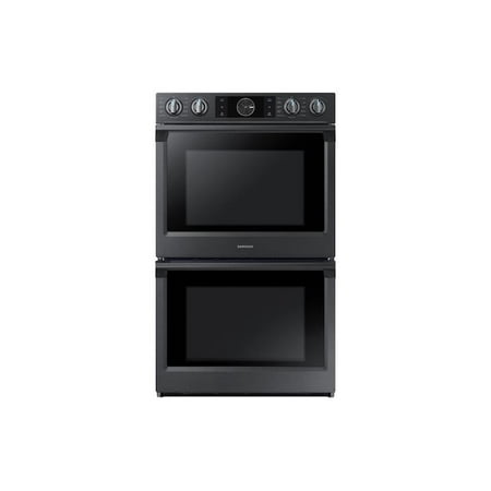 Samsung - 30" Double Wall Oven with Flex Duo, Steam Cook and WiFi - Black Stainless Steel