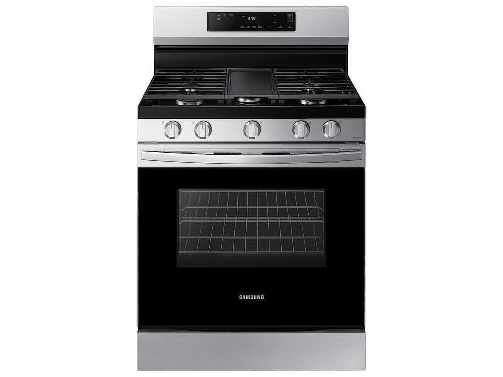 Samsung 30" Stainless Steel Freestanding Gas Range with Griddle