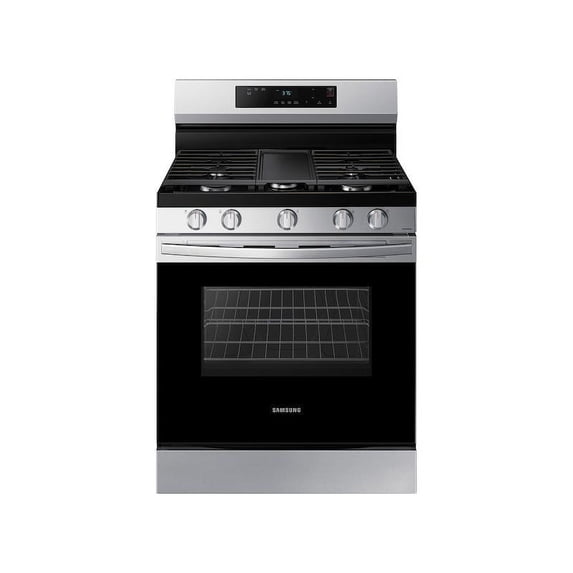 SAMSUNG NX60A6111SS 30" FREE STANDING GAS RANGE Black