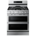 thumbnail image 1 of Samsung 6.0 cu. ft. Smart Freestanding Gas Range with Stainless Cooktop & Air Fry in Stainless Steel NX60A6751SS, 1 of 4