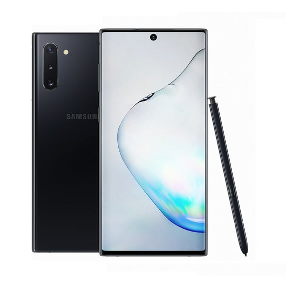 SAMSUNG Note 10 N970 256GB Duos GSM Unlocked Android Phone (International Variant/US Compatible LTE), Aura Black