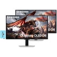 thumbnail image 1 of SAMSUNG Odyssey OLED G8 G80SD Monitor LS32DG802SNXZA Bundle with Docztorm Dock, 32" UHD 4K (3840x2160) Display, VESA Mount (100x100mm), Ideal for Home & Business, Silver (2024 Latest Model) (2 Pack), 1 of 6