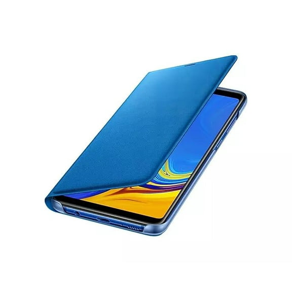 SAMSUNG Original Galaxy A9 2018 Wallet Cover Case, Blue