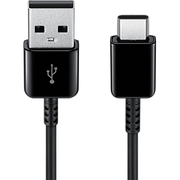 SAMSUNG Original USB Type-C Data Cable (EP-DG930MBEGWW) Pack of 2, Black