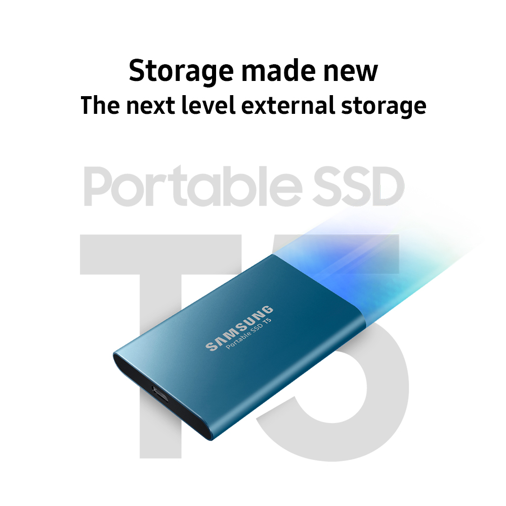 SAMSUNG Portable SSD USB 3.1 Gen.2 (10Gbps) External SSD - Single Unit Version MU-PA1T0B/AM - image 1 of 42