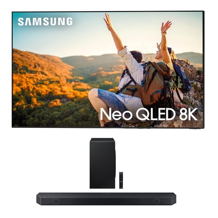 SAMSUNG QN75QN800CFXZA 75 Inch Neo QLED 8K Smart TV with Dolby Atmos with a Samsung HW-Q900C 7.1.2ch Soundbar and Subwoofer with Dolby Atmos (2023)