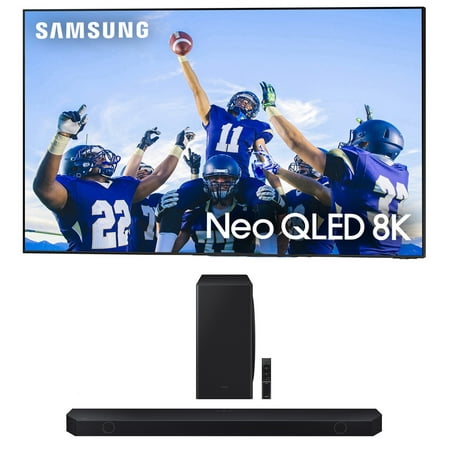 SAMSUNG QN75QN800CFXZA 75" Neo QLED 8K Smart TV with Dolby Atmos with a Samsung HW-Q800C 5.1.2ch Soundbar and Subwoofer with Dolby Atmos (2023)
