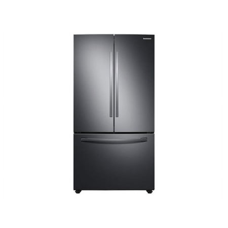 Samsung - 28 cu. ft. Large Capacity 3-Door French Door Refrigerator with Internal Water Dispenser - Black stainless steel