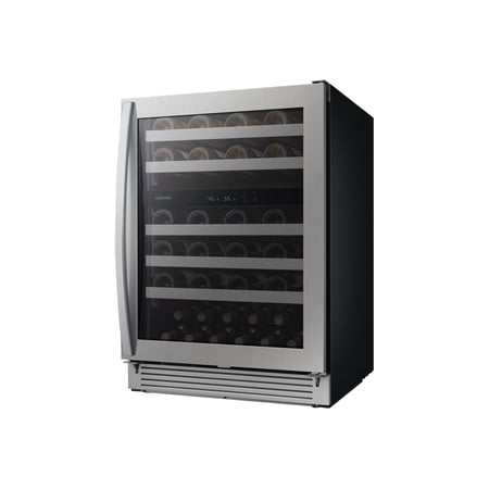 Samsung - 51-Bottle Capacity Wine Cooler - Stainless Steel