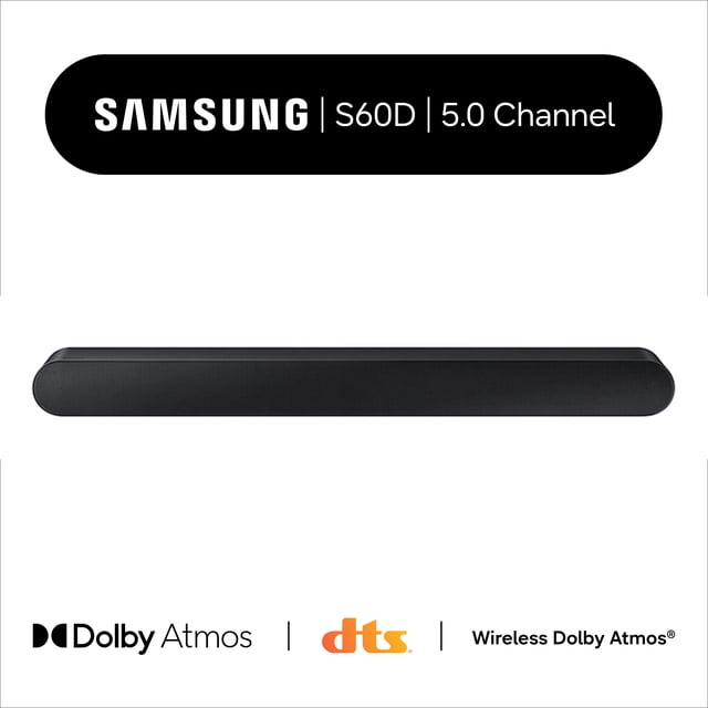 Samsung S-series All in one 5.0ch.Wireless Dolby ATMOS Soundbar w / Q Symphony / HW S60D 2026