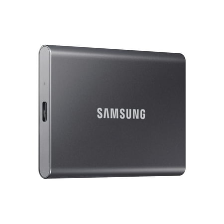 Samsung - T7 2TB External USB 3.2 Gen 2 Portable SSD with Hardware Encryption - Titan Gray