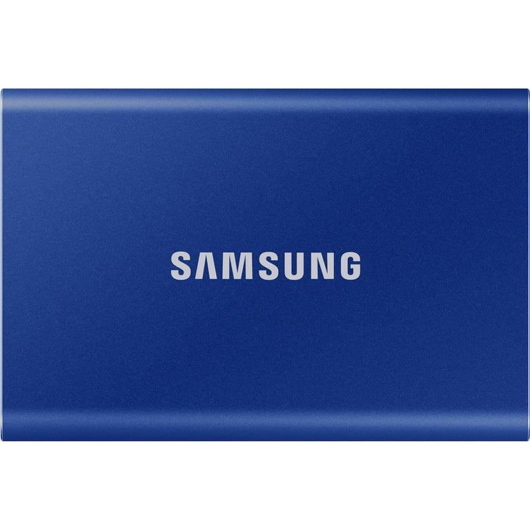 SAMSUNG T7 Portable SSD 1TB Indigo Blue, Up-to 1,050MB/s, USB 3.2 Gen2  (MU-PC1T0H/AM) 