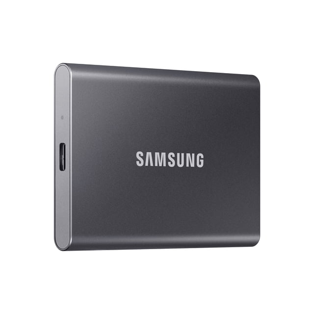 Samsung T7 Portable SSD 1TB Titan Gray, Up-to 1,050MB/s, USB 3.2 Gen2 (MU-PC1T0T/AM)