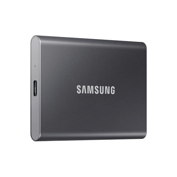 SAMSUNG T7 Portable SSD 2TB Titan Gray, Up-to 1,050MB/s, USB 3.2 Gen2 (MU-PC2T0T/AM)