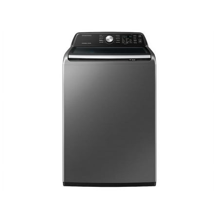 Samsung - 4.4 cu. ft. Top Load Washer with ActiveWave Agitator and Active WaterJet - Platinum