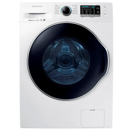 Samsung - 2.2 Cu. Ft. High Efficiency Stackable Front Load Washer with Steam - White