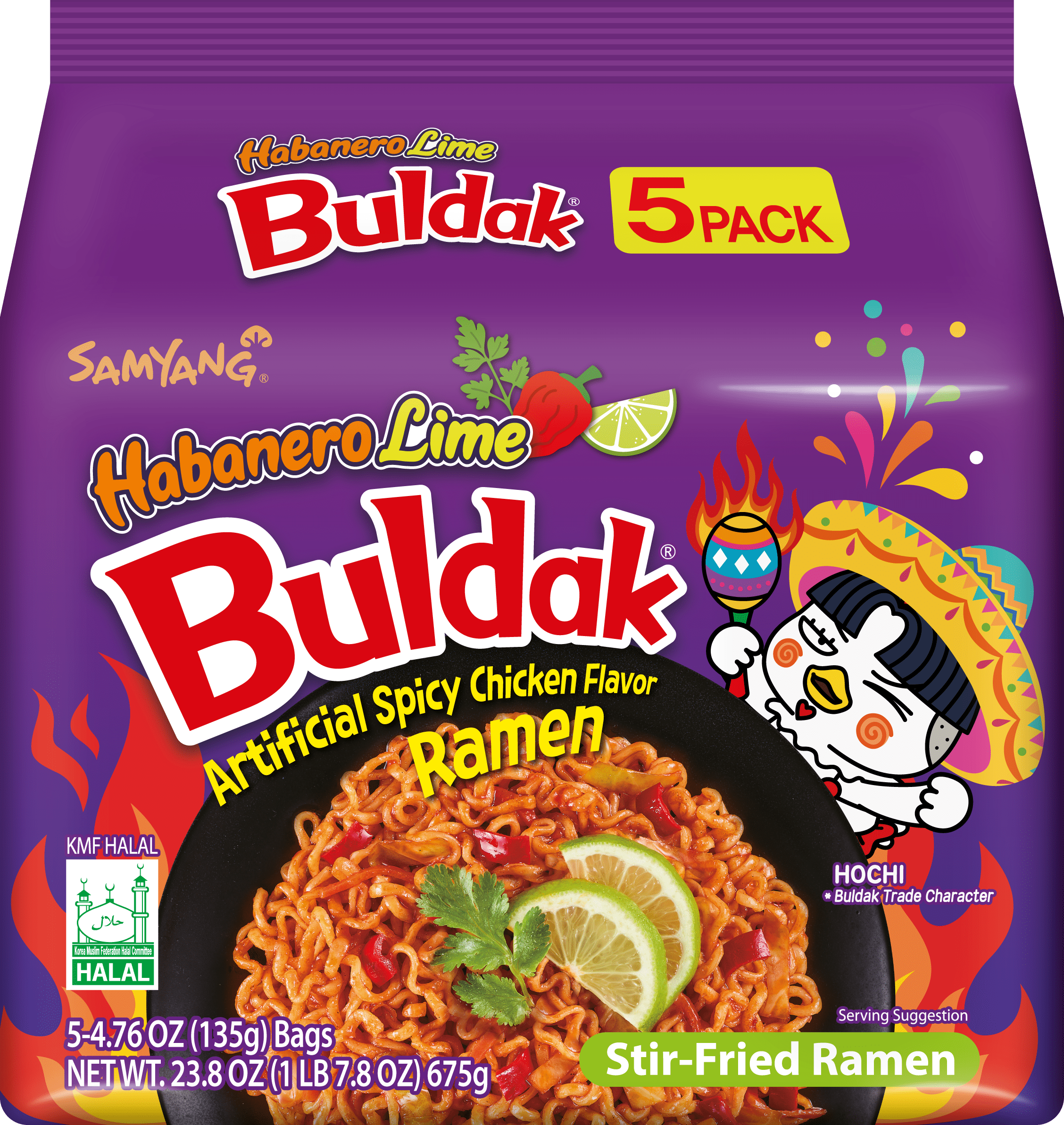 SAMYANG BULDAK HABANERO LIME RAMEN 5-pack