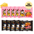thumbnail image 1 of SAMYANG Buldak Carbonara + Hot Spicy Chicken Flavor Ramen, Stir Fried Instant Noodle 10-PACK 4.94oz (140 g), 1 of 9