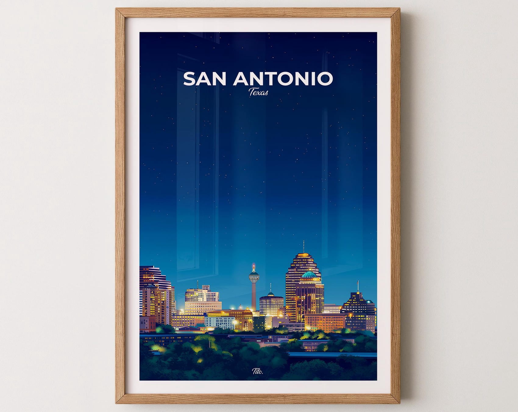 SAN ANTONIO Poster, San Antonio Travel Poster, San Antonio Art Print ...