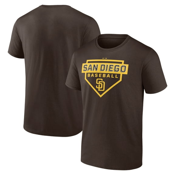 San Diego Padres Men’s Brown Property Of Cotton T-Shirt, Up to Size 3XL
