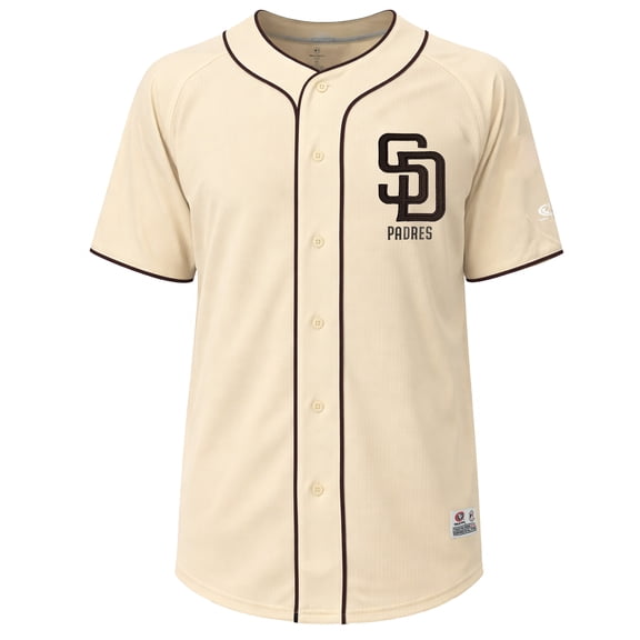 MLB San Diego Padres Men's Cream Full Button Jersey